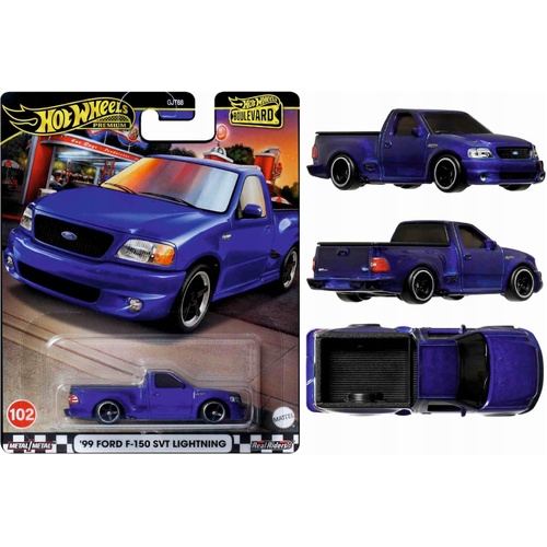 Hot Wheels Premium 2024 Boulevard #102 - 1999 Ford F-150 SVT Lightning