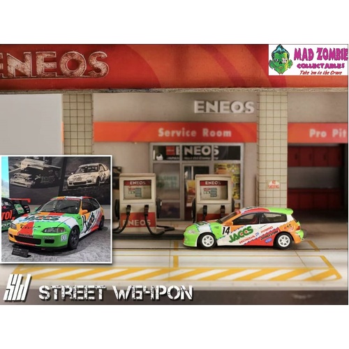 Street Weapon 1/64 Scale - Civic EG6 Jaccs #14 - PRE-ORDER