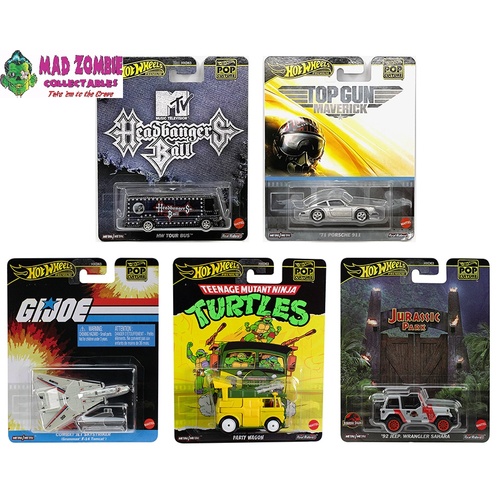 Hot Wheels 1/64 Pop Culture K Case 2025 Assortment (PRE-ORDER)