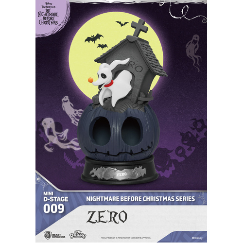 Disney The Nightmare Before Christmas - Beast Kingdom Mini D Stage Series MDS-009 - Zero