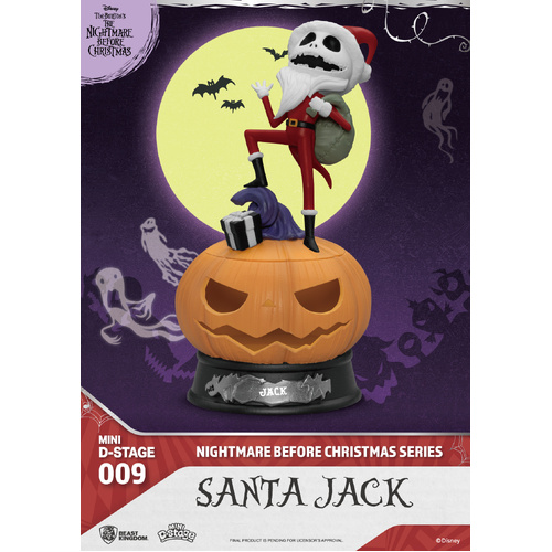 Disney The Nightmare Before Christmas - Beast Kingdom Mini D Stage Series MDS-009 - Santa Jack