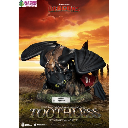 How to Train Your Dragon Beast Kingdom Master Craft Statue - Toothless - Limited Edition