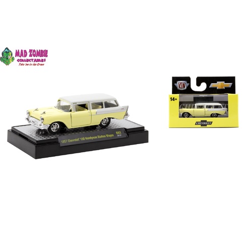 M2 Machine 1/64 Scale Detroit-Muscle Release 82  - 1957 Chevrolet 150 Handyman Station Wagon