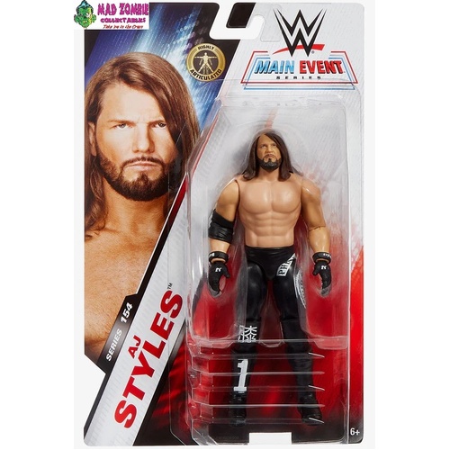 WWE Main Event Basic Wrestling Figure - 154 AJ Styles