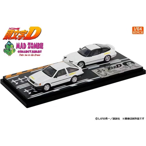 Modelers - Initial D Set Vol.21 Itsuki Takeuchi Levin (AE85) & Kenji 180SX - (PRE-ORDER)