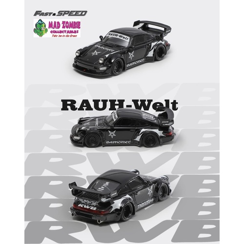 Fast and Speed 1/64 Scale - RWB964 Wide Body Black Baphomet - (PRE-ORDER)