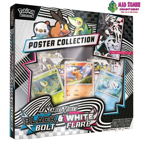 Pokemon TCG: Scarlet and Violet Black Bolt & White Flare Poster Collection
