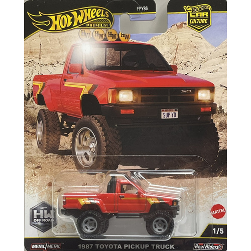Hot Wheels 1/64 Car Culture 2024 H – HW Off Road - 1987 TOYOTA PICKUP TRUCK 
