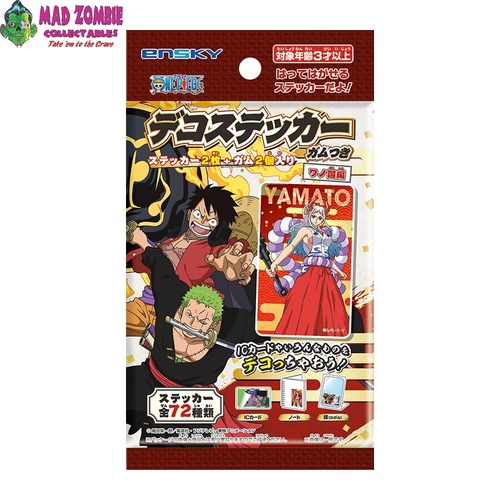 One Piece Wano Country Deco Sticker Gum (Shokugan) - Japan - Blind Bag