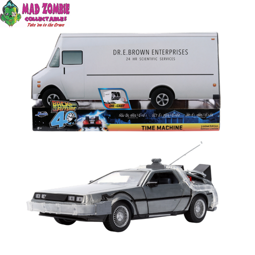 Jada 1/24 Back to the Future - Delorean Vehicle with Truck Box (SDCC Exclusive)