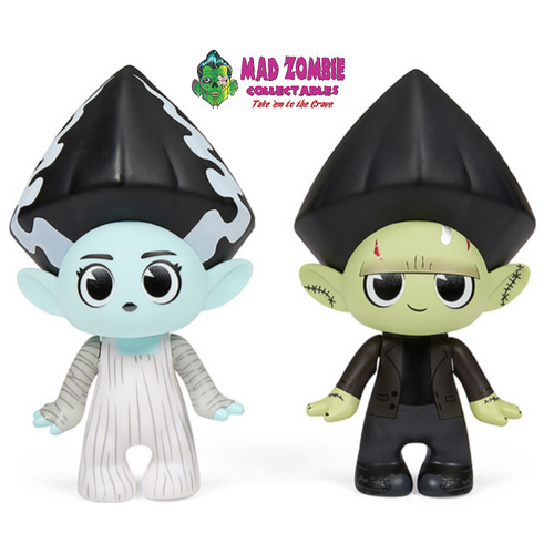 Universal Monsters Trollify Mash Up Frankenstein and Bride of Frankenstein 5" Vinyl Figure Two-Pack