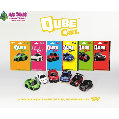 MINI GT Qube Carz - Series 3 (SET OF 6 FACTORY SEALED WITH CHANCE OF A CHASE)