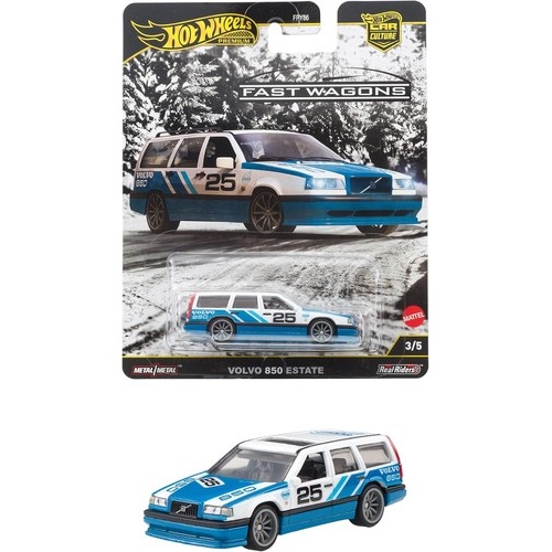Hot Wheels 1/64 Car Culture 2025 J Case – HW FAST WAGONS - Volvo 850 Estate