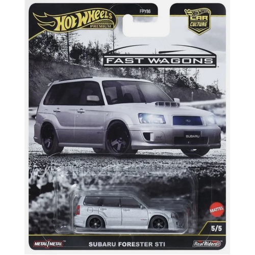 Hot Wheels 1/64 Car Culture 2025 J Case – HW FAST WAGONS - Subaru Forrester STI