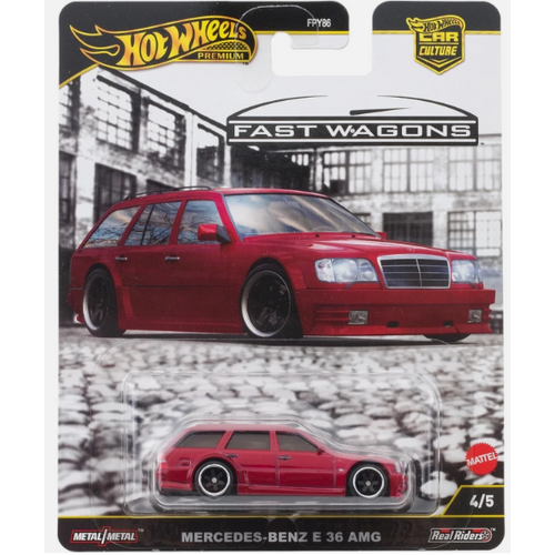 Hot Wheels 1/64 Car Culture 2025 J Case – HW FAST WAGONS - Mercedes-Benz E 36 AMG