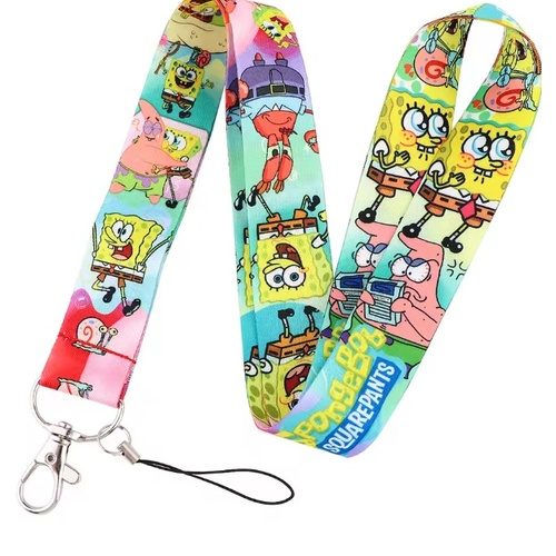 Spongebob Squarepants Lanyard Keychain Strap