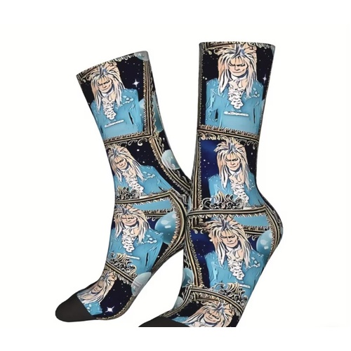 Labyrinth Calf High Socks - Jareth - David Bowie