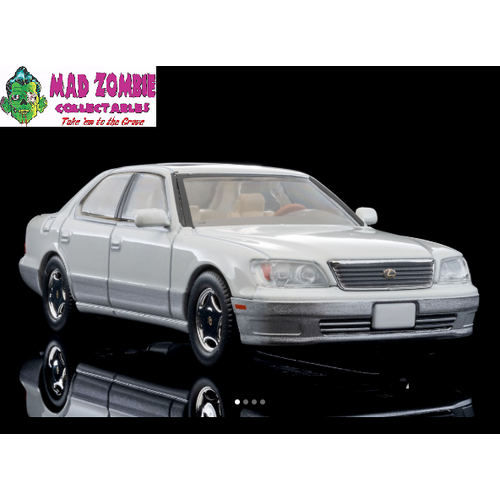 Tomica Limited Vintage - LV-N 1998 LEXUS LS400 (White/ Silver)