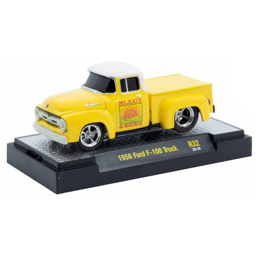 M2 Machine 1/64 Scale Ground Pounders Release 32 - 1956 Ford F-100 Truck - Maui & Sons