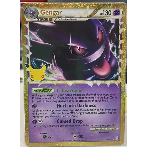 Pokémon TCG 30th Celebration Classic Collection - Gengar Gold Holo Foil - 94/102