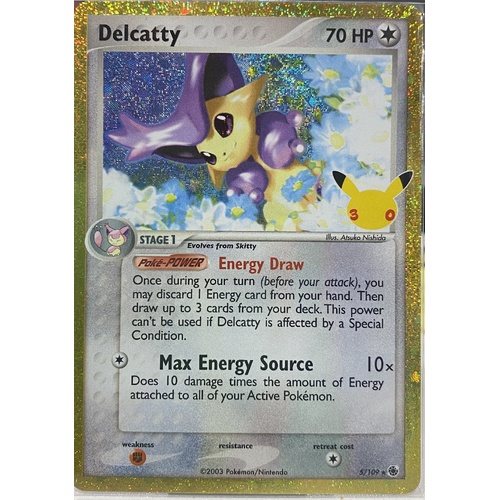 Pokémon TCG 30th Celebration Collection -  Delcatty Gold Holo Foil - 5/109