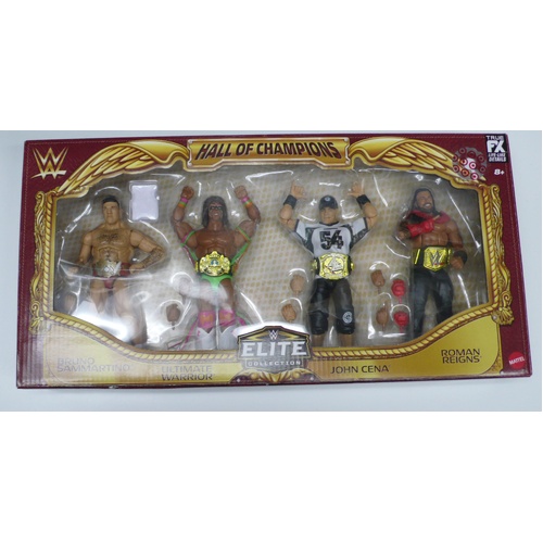 W Elite Collection - Hall of Champions 4-Pack Action Figures - Pre-Loved