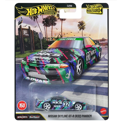 Hot Wheels 1/64 Boulevard #150 HKS Nissan Skyline GT-R R32 Pandem