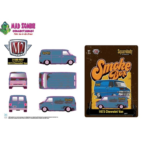 M2 Machines 1/64 Scale - 1973 Chevrolet Van Smoke Box Squarebody Syndicate – Hobby Exclusive