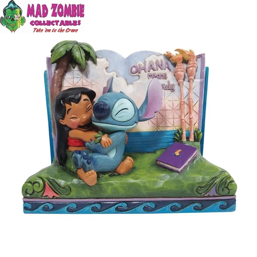 Disney Traditions Lilo & Stitch Storybook Ohana Means Family by Jim Shore Statue
