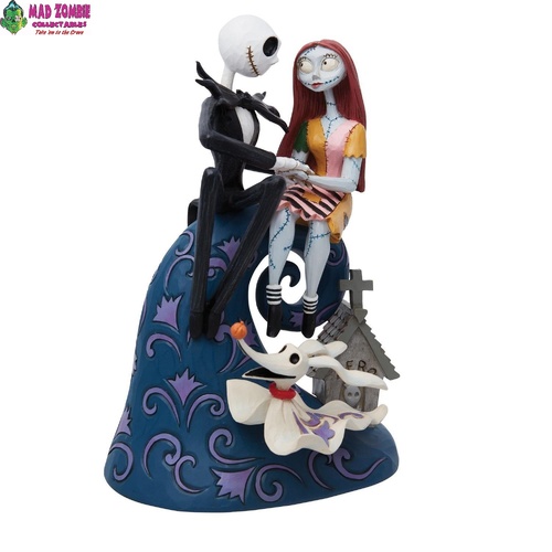 Jim Shore Disney Tradition - Nightmare Before Christmas - Spiral's Hill Romance Figurine Statue