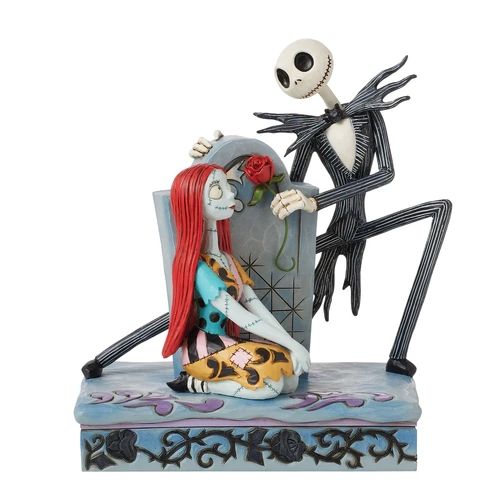 Disney Traditions Nightmare Before Christmas Statue - Jack and Sally Gravestone