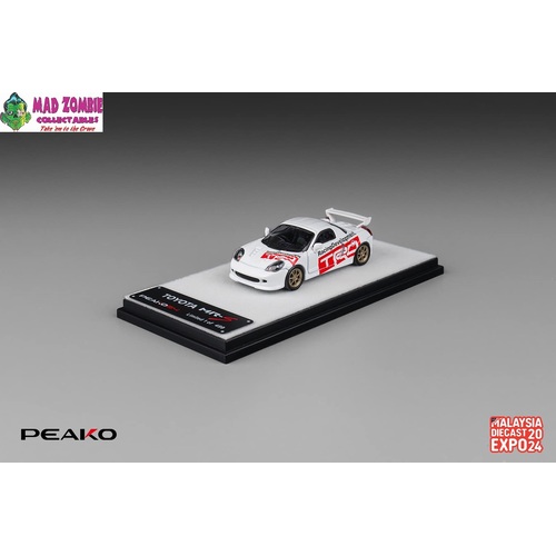 Peako Model 1/64 - Toyota MR-S 1999, White MDE (Malaysia Diecast Expo 2024 Special Edition)