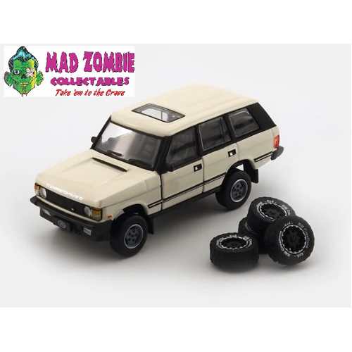 BM Creations 1:64 Scale - Land Rover 1992 Range Rover Classic LSE -White (RHD)