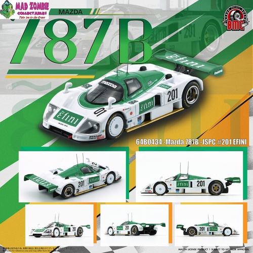 BM Creations 1/64 Scale - Mazda 787B - JSPC #201 EFINI -  (PRE-ORDER)