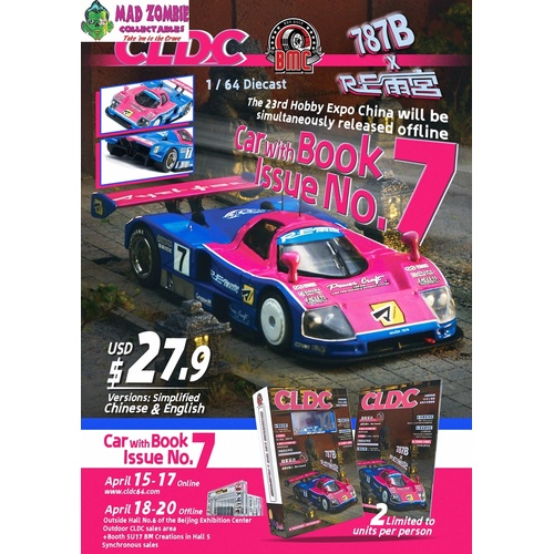 BM Creations 1/64 Scale - RE Amemiya X 787B X CLDC BOOK Issue #7 -  (PRE-ORDER)