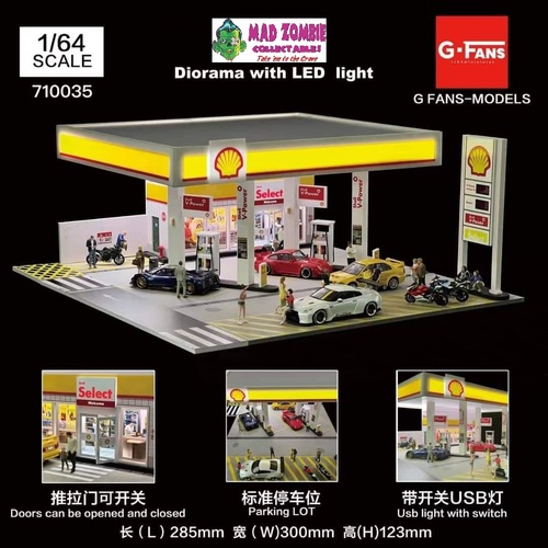 G-FANS - 1:64 Scale - Shell Diorama with LED Lights