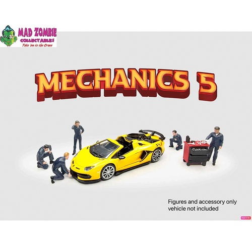 American Diorama 1/64  -  Figures Mechanics 5 - PRE-ORDER