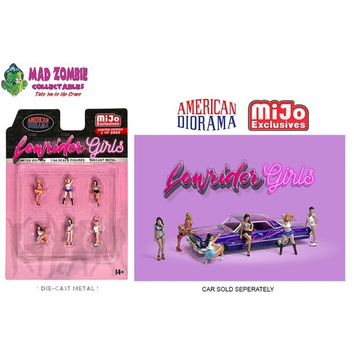 American Diorama 1/64  Lowrider Girls – MiJo Exclusives Limited Edition 3,600 Pieces