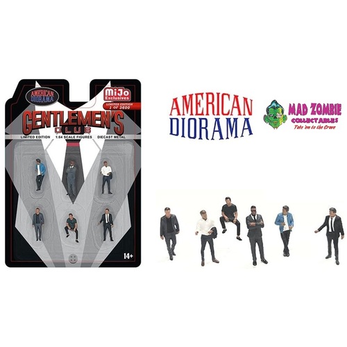 American Diorama 1/64  - Gentlemen Club Figure Set