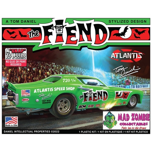 Atlantis Models 1/32 Snap Tom Daniel Fiend Funny Car Plastic Model Kit