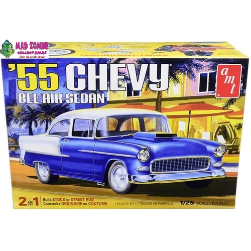 AMT 1/25 1955 Chevy Bel Air Sedan Plastic Model Kit