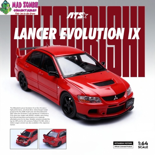 ATS 1/64 - MITSUBISHI LANCER EVOLUTION IX - Red - PRE-ORDER