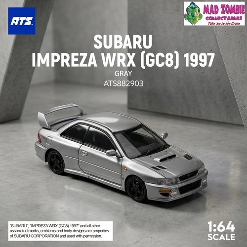 ATS 1/64 - MITSUBISHI LANCER EVOLUTION IV - Silver (with opening bonnet) -  (PRE-ORDER)