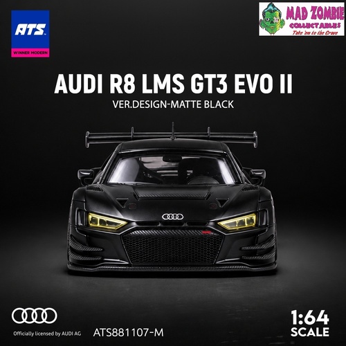 ATS 1/64 - Audi R8 LMS GT3 EVO II - Designer Edition - Matte Black - (PRE-ORDER)