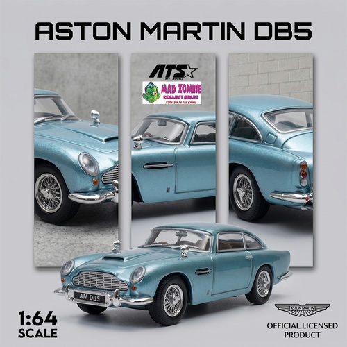 ATS 1/64 - Aston Martin DB5 - Caribbean Pearl Blue  (PRE-ORDER)