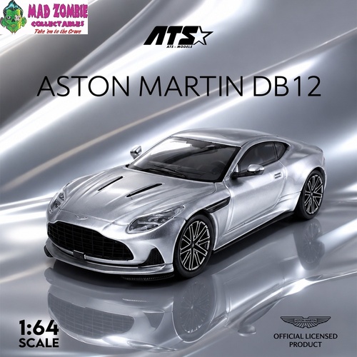 ATS 1/64 - ASTON MARTIN DB12 - Lightning Silver - (Pre-Order)