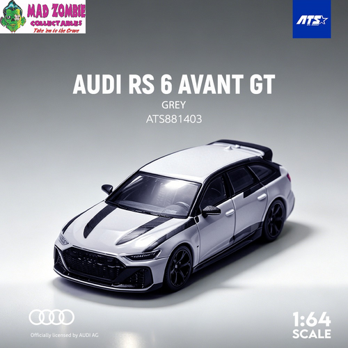ATS 1/64 - AUDI RS 6 AVANT GT- Grey - (PRE-ORDER)
