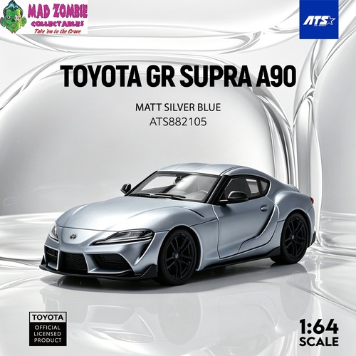 ATS 1/64 - Toyota GR SUPRA A90 - Matte Silver Blue (PRE-ORDER)