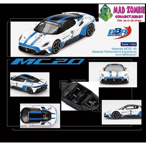 BBR Models - Maserati MC20 #2 Maserati Performance Experience - PRE-ORDER