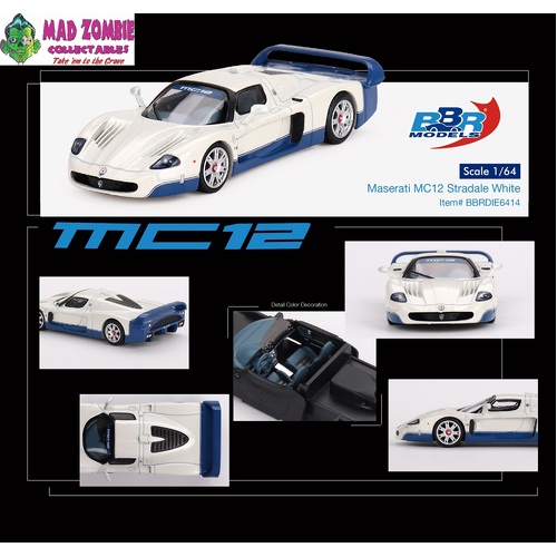 BBR Models - Maserati MC12 Stradale White
